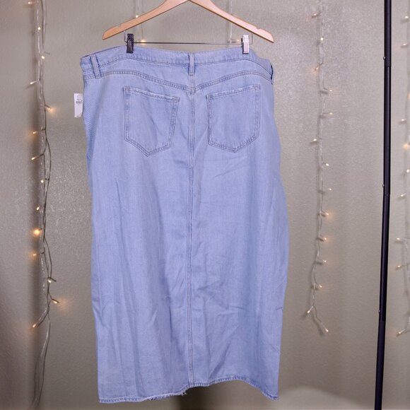 Mid Rise Jean Maxi Skirt - Old Navy Women's Size 20 Plus Size - Picture 2 of 3